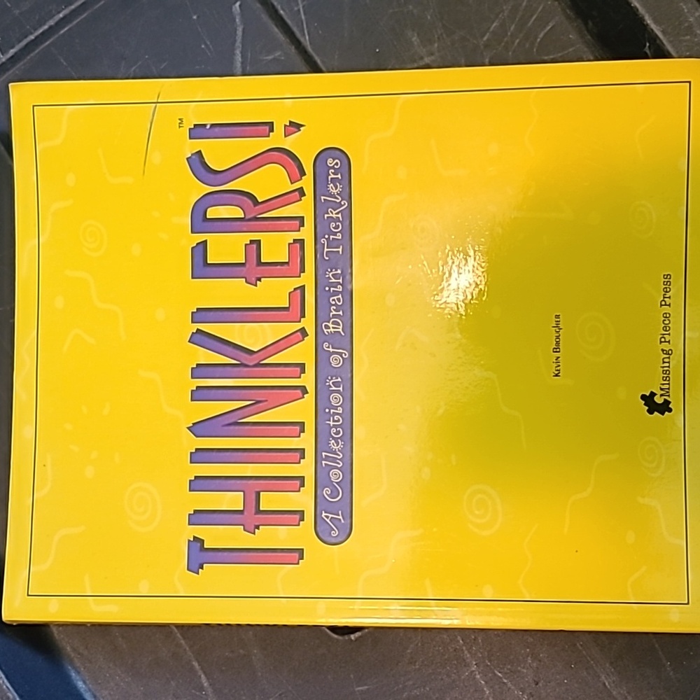NEW Thinklers! Brain teaser book